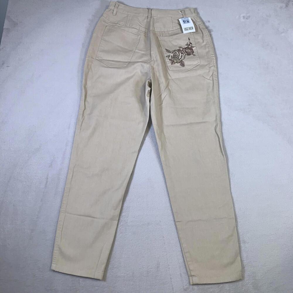 Together Pants Women's 12 High Rise Straight Leg Cotton Pants NEW NWT VTG 90s